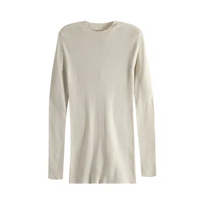 Pre-owned Rick Owens Ribbed Round Neck Top 'sand' | Tan | Men's Size Xl In Brown