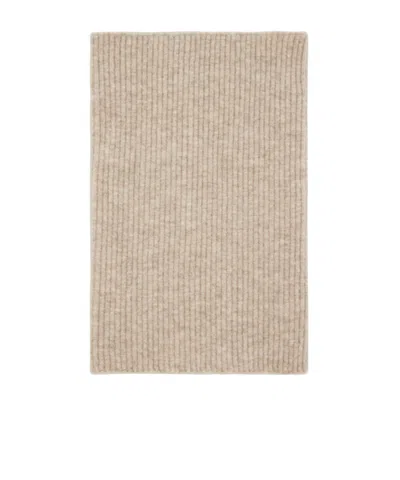 Rick Owens Ribbed Scarf In Brown