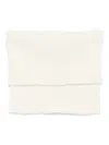 Rick Owens Ribbed Scarf In Neutral