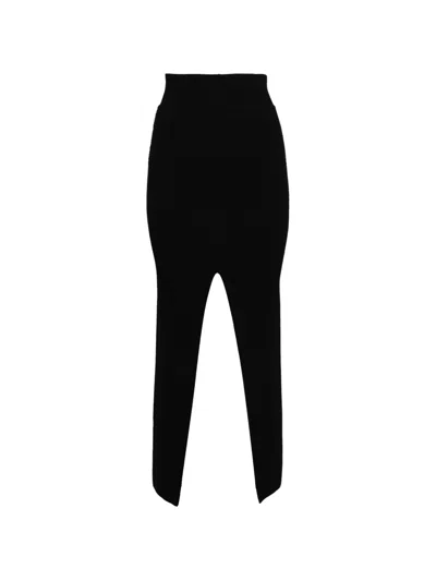 Rick Owens Ribbed Skirt In Black