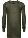 Rick Owens Man T-shirt Military Green Size S Cotton In Green