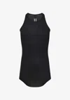 Rick Owens Basic Rib Tank Top M In Black
