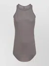 Rick Owens Gray Ribbed Tank Top