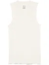 Rick Owens Ribbed Tank Top In Neutrals