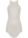 Rick Owens Hollywood Basic Ribbed Scoop Neck Tank Top