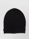 Rick Owens Ribbed Texture Folded Brim Hat In Black