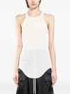 Rick Owens Temple Basic Rib Tank In White
