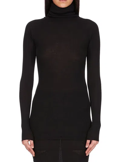 Rick Owens Ribbed Tube In Black
