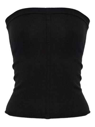 Rick Owens Tube Top Wool Knit In Multi