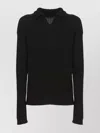 Rick Owens Ribbed V Neck Oversize Sweater In Black