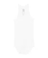 Rick Owens Fine-ribbed Tank Top In White