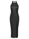 Rick Owens Ribbed Viscose And Silk Blend Midi Dress