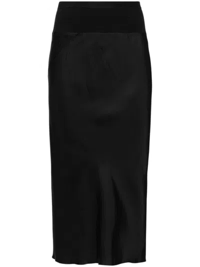 RICK OWENS RIBBED WAISTBAND SKIRTS