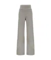 Rick Owens Ribbed-waistband Wide-leg Trousers In Gray