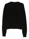 Rick Owens Ribbed Wool Jumper In Black