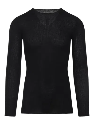 RICK OWENS RIBBED WOOL SWEATER