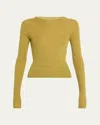 Rick Owens Ribbed Wool Top In Acid
