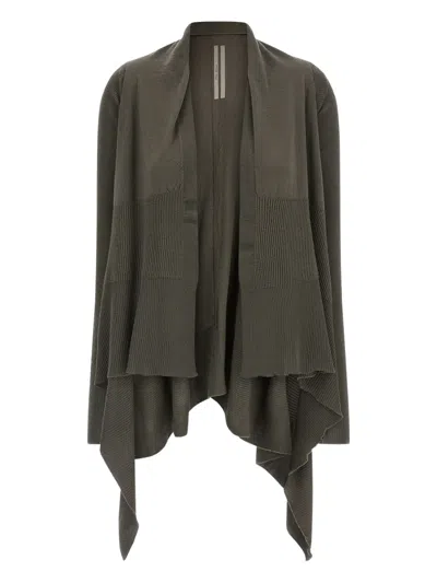 RICK OWENS RIBBED WRAP CARDIGAN