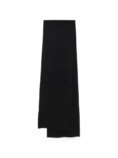 RICK OWENS RIBBED-KNIT SCARF