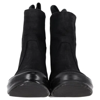 Pre-owned Rick Owens Rick Owen Ankle Boots In Black Suede