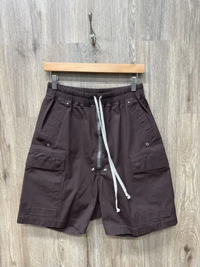 Pre-owned Rick Owens Rick Owen Cargo Brown Shorts In Black