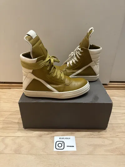 Pre-owned Rick Owens Rick Owen's Geobasket Acid Milk Size 42 Shoes