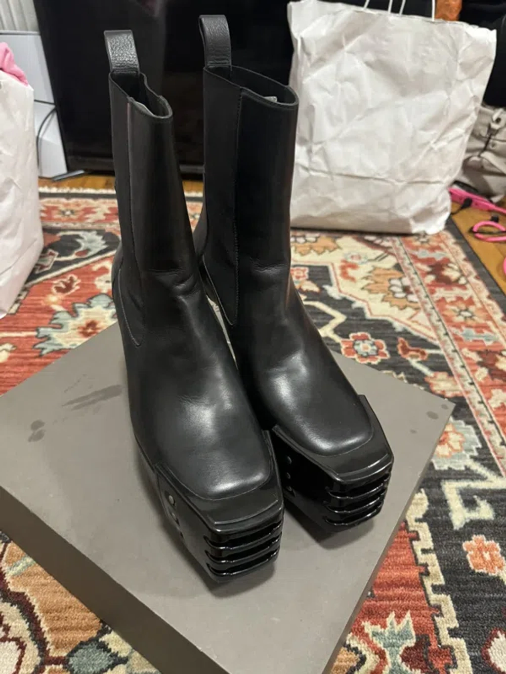 Rick Owens Grill Kiss Boots Grilled Kiss Boots In Black/Clear – SVRN
