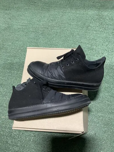 Pre-owned Rick Owens Rick Owen Low Top Ramone Shoes In Black