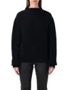 Rick Owens Knitwear With Long Sleeves And Open Back In Black