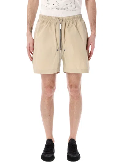 Rick Owens Bela Shorts With Elastic Waist In Neutral