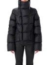 Rick Owens Womens Black Naska Asymmetric Padded Jacket In Black