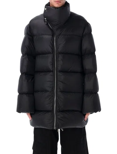 RICK OWENS RICK OWENS RICK OWENS BLACK TURTLE COAT DOWN JACKET