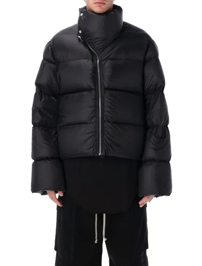 RICK OWENS RICK OWENS RICK OWENS BLACK TURTLE CROPPED DOWN JACKET