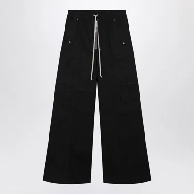 RICK OWENS RICK OWENS RICK OWENS CARGOBELAS BLACK OPLIN PANTS