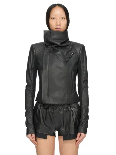 Rick Owens Classic Biker Jacket In Black