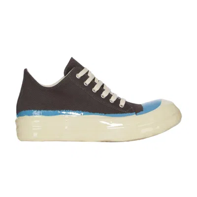 Pre-owned Rick Owens Concordians Drkshdw Sneaks Low 'dark Dust Beige Blue' | Brown | Men's Size 44