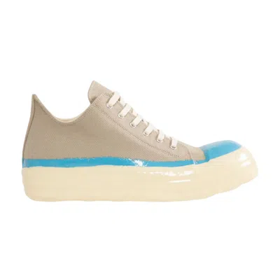 Pre-owned Rick Owens Concordians Drkshdw Sneaks Low 'dirty Pearl Light Blue' | Grey | Men's Size 44 In Gray