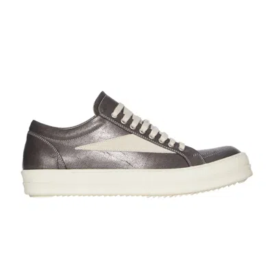 Pre-owned Rick Owens Concordians Drkshdw Vintage Low 'bronze Megacrust Denim' | Grey | Men's Size 4 In Gray