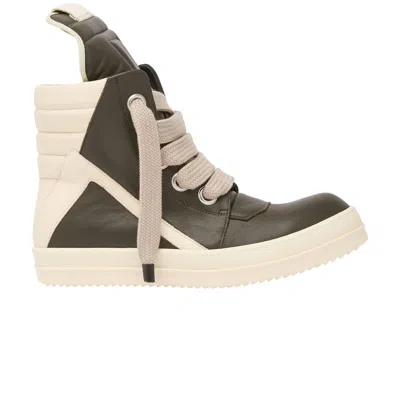 Pre-owned Rick Owens Concordians Jumbo Laced Geobasket 'bosco Milk' | Green | Men's Size 41
