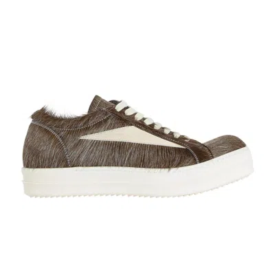 Pre-owned Rick Owens Concordians Vintage Low 'indigo Cowhide' | Brown | Men's Size 42