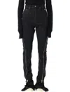 Rick Owens Drkshdw Bolan Bootcut Black Waxed Jeans In Black