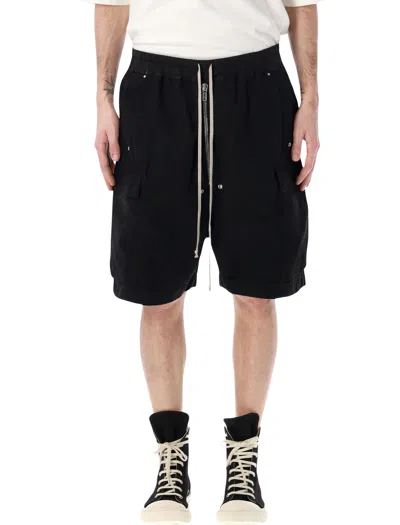 Rick Owens Drkshdw Cargobela Cargo Shorts In Black