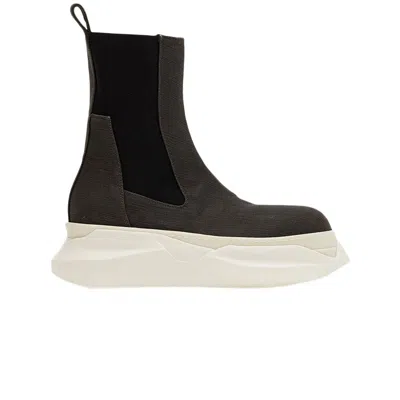 Pre-owned Rick Owens Drkshdw Fogachine Abstract Beatle Boots 'dark Dust' | Brown | Men's Size 41