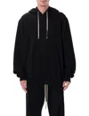 Rick Owens Drkshdw Oversized Hoodie In Black