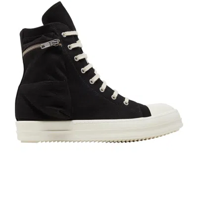 Pre-owned Rick Owens Drkshdw Strobe Cotton Denim Cargo High 'black Milk' | Men's Size 41.5