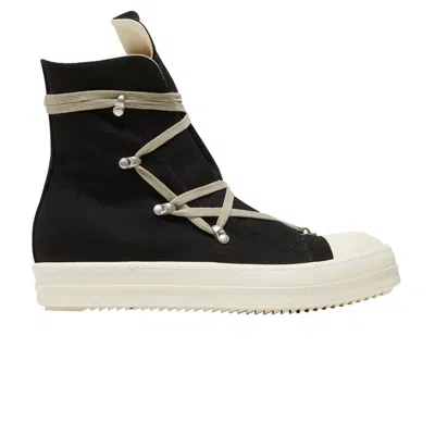 Pre-owned Rick Owens Drkshdw Strobe Cotton Denim Hexa High 'black Milk' | Men's Size 42