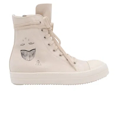 Pre-owned Rick Owens Drkshdw Strobe Cotton Denim High 'toothface Minimal Smile' | Cream | Men's Siz