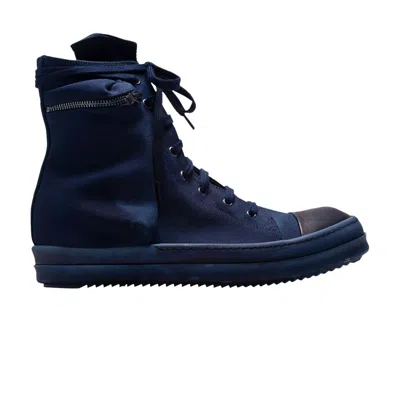 Pre-owned Rick Owens Edfu Drkshdw Cargo Sneaker 'indigo' | Blue | Men's Size 38