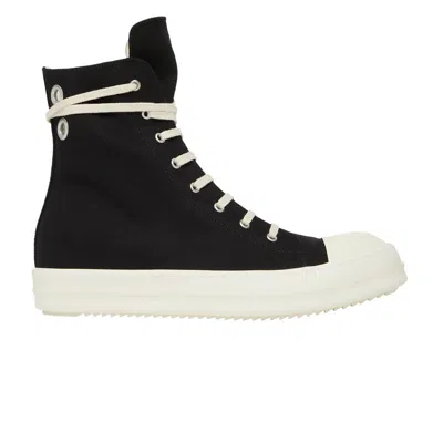 Pre-owned Rick Owens Edfu Drkshdw Cotton Denim High 'black Milk' | Men's Size 45