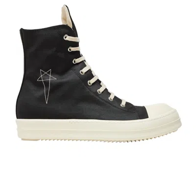 Pre-owned Rick Owens Edfu Drkshdw Pentagram Embroidery High 'black Pearl' | Men's Size 42.5